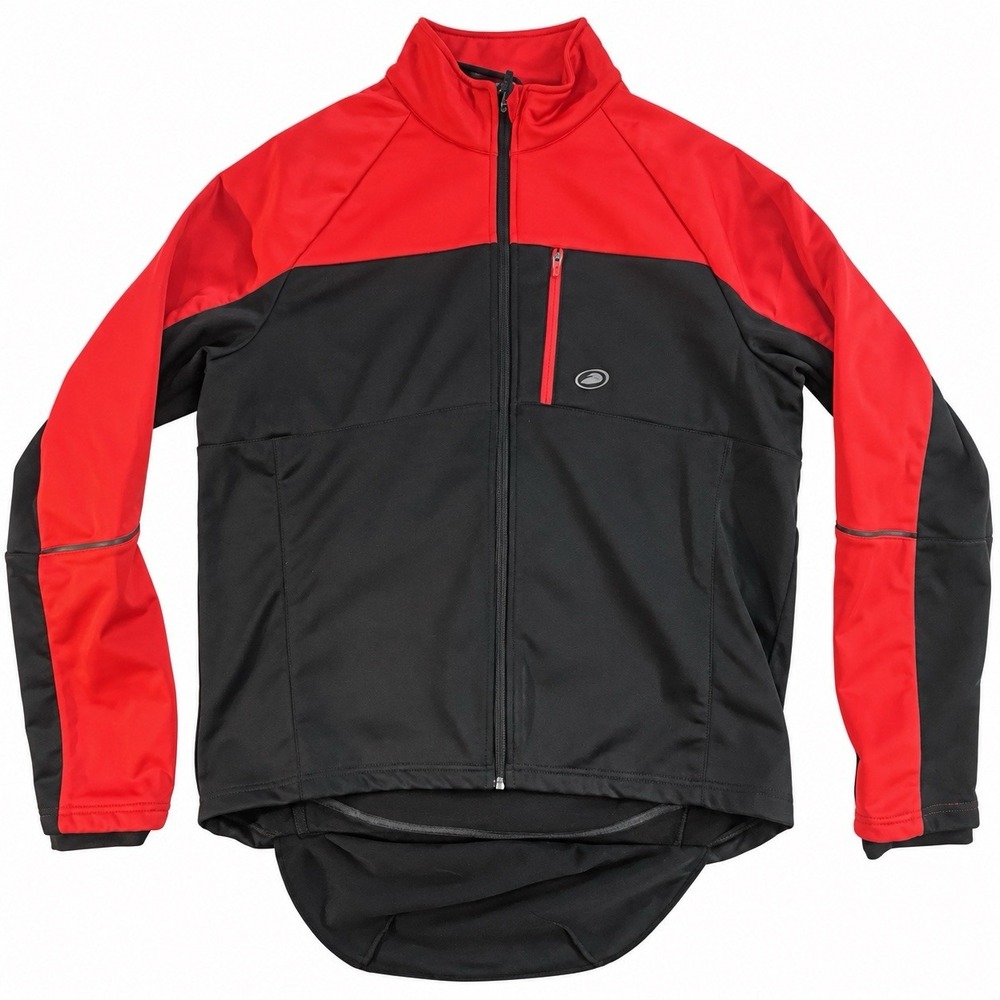 Performance Bicycle Men's XXL Red Black Thermal Cycling Jacket Full Zip